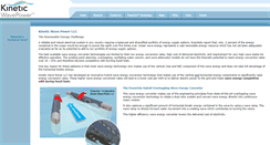 Desktop Screenshot of kineticwavepower.com